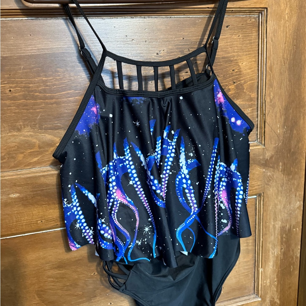 Black and Blue Women's Bikini